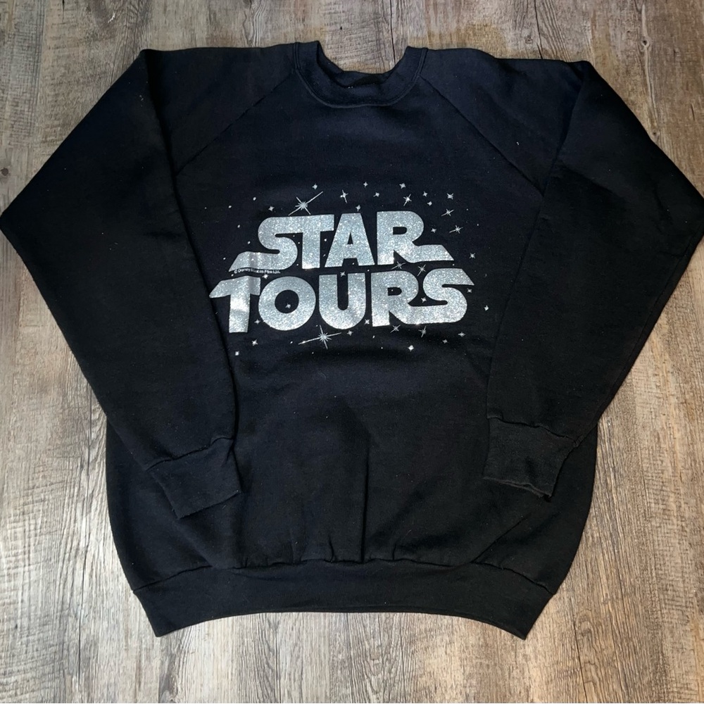 VERY RARE STAR WARS Star Tours Black Sweater Exclusive For Theme Park